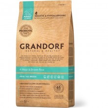 GRANDORF ADULT 4 MEAT & Brown Rice корм д/собак всех пород 4 вида мяса/рис  12 кг РАЗВЕС